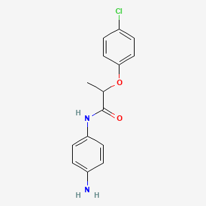 molecular formula C15H15ClN2O2 B1317925 N-(4-氨基苯基)-2-(4-氯苯氧基)丙酰胺 CAS No. 954585-98-9