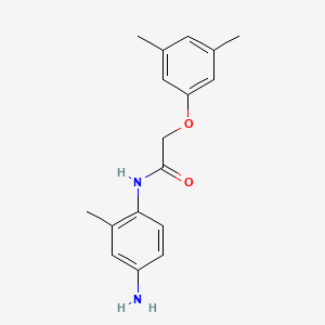 molecular formula C17H20N2O2 B1317929 N-(4-Amino-2-methylphenyl)-2-(3,5-dimethylphenoxy)acetamide CAS No. 953732-24-6