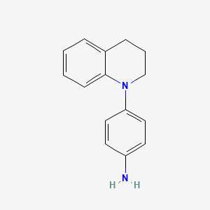 molecular formula C15H16N2 B1317931 4-[3,4-Dihydro-1(2H)-quinolinyl]aniline CAS No. 861038-20-2