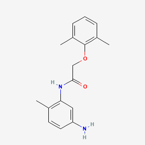 molecular formula C17H20N2O2 B1317932 N-(5-Amino-2-methylphenyl)-2-(2,6-dimethylphenoxy)acetamide CAS No. 953716-60-4