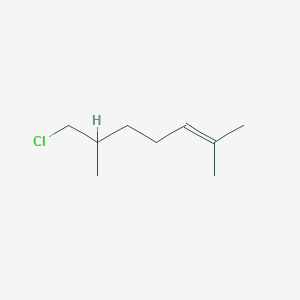 molecular formula C9H17Cl B13179379 7-Chloro-2,6-dimethylhept-2-ene 