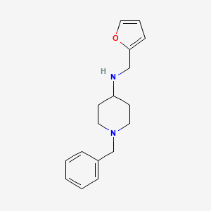 molecular formula C17H22N2O B1317941 1-benzyl-N-(2-furylmethyl)piperidin-4-amine CAS No. 861408-80-2