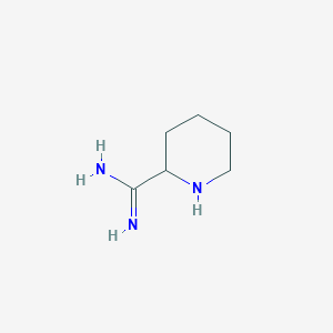molecular formula C6H13N3 B13179435 Piperidine-2-Carboximidamide 