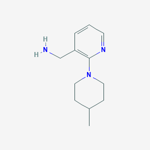 molecular formula C12H19N3 B1317944 [2-(4-Methyl-1-piperidinyl)-3-pyridinyl]-methanamine CAS No. 953727-70-3