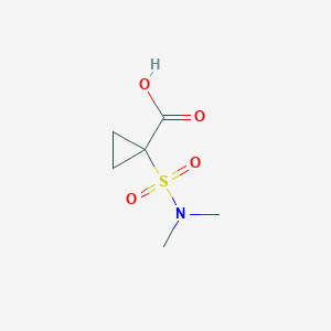 molecular formula C6H11NO4S B13179455 1-(Dimethylsulfamoyl)cyclopropane-1-carboxylic acid 