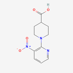 molecular formula C11H13N3O4 B1317949 1-(3-Nitropyridin-2-yl)piperidine-4-carboxylic acid CAS No. 758720-54-6