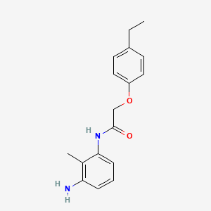 molecular formula C17H20N2O2 B1317951 N-(3-氨基-2-甲基苯基)-2-(4-乙基苯氧基)-乙酰胺 CAS No. 953747-86-9
