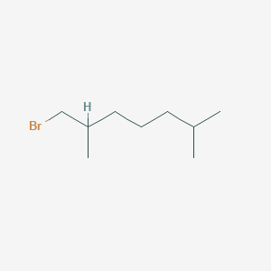 molecular formula C9H19Br B13179543 1-Bromo-2,6-dimethylheptane CAS No. 51979-43-2