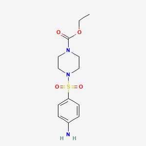 molecular formula C13H19N3O4S B1317957 Ethyl 4-[(4-aminophenyl)sulfonyl]piperazine-1-carboxylate CAS No. 682341-20-4