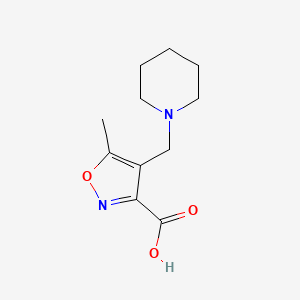 5-Methyl-4-(piperidin-1-ylmethyl)isoxazole-3-carboxylic acid