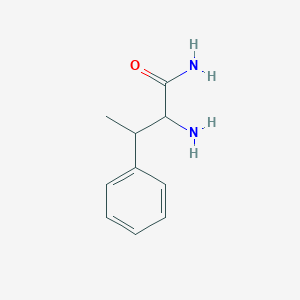 molecular formula C10H14N2O B13179621 2-Amino-3-phenylbutanamide 
