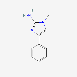 molecular formula C10H11N3 B1317966 1-methyl-4-phenyl-1H-imidazol-2-amine CAS No. 6653-45-8