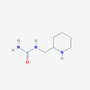 molecular formula C7H15N3O B13179683 [(Piperidin-2-yl)methyl]urea 