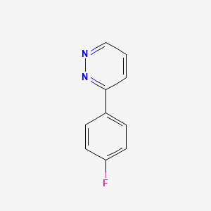 molecular formula C10H7FN2 B13179807 3-(4-Fluorophenyl)pyridazine 