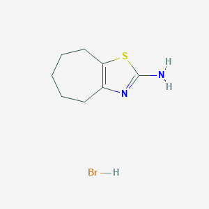 molecular formula C8H13BrN2S B1317985 5,6,7,8-Tetrahydro-4H-cyclohepta[d]thiazol-2-amine hydrobromide CAS No. 1049739-66-3