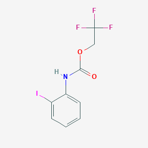 molecular formula C9H7F3INO2 B13179863 2,2,2-trifluoroethyl N-(2-iodophenyl)carbamate 