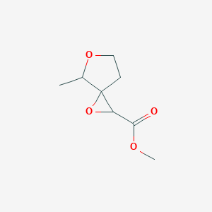 molecular formula C8H12O4 B13179894 Methyl 4-methyl-1,5-dioxaspiro[2.4]heptane-2-carboxylate 