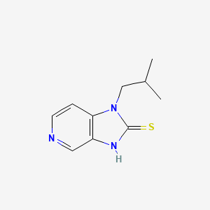 molecular formula C10H13N3S B13179912 1-(2-methylpropyl)-1H-imidazo[4,5-c]pyridine-2-thiol 