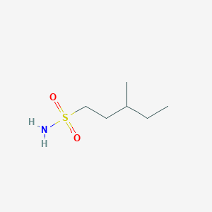 molecular formula C6H15NO2S B13179918 3-Methylpentane-1-sulfonamide 