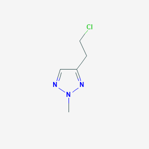 molecular formula C5H8ClN3 B13179919 4-(2-Chloroethyl)-2-methyl-2H-1,2,3-triazole 