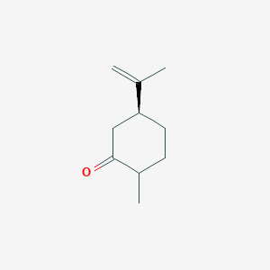 molecular formula C10H16O B13179936 (5S)-2-Methyl-5-(prop-1-en-2-yl)cyclohexan-1-one 
