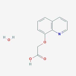 molecular formula C11H11NO4 B1317999 (Quinolin-8-yloxy)-acetic acid hydrate CAS No. 1047652-15-2
