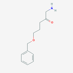 molecular formula C12H17NO2 B13179992 1-Amino-5-(benzyloxy)pentan-2-one 