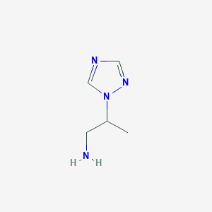 molecular formula C5H10N4 B1318009 2-(1H-1,2,4-triazol-1-yl)propan-1-amine CAS No. 876669-35-1