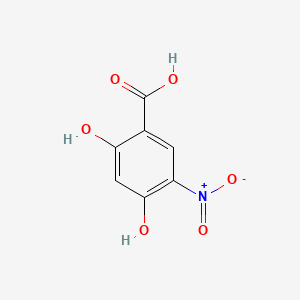 molecular formula C7H5NO6 B1318013 2,4-二羟基-5-硝基苯甲酸 CAS No. 13722-96-8