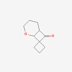 molecular formula C10H14O2 B13180135 5-Oxaspiro[bicyclo[4.2.0]octane-7,1'-cyclobutane]-8-one 