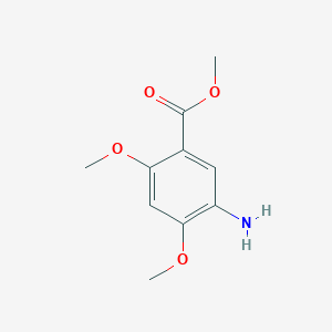 molecular formula C10H13NO4 B1318014 Methyl 5-amino-2,4-dimethoxybenzoate CAS No. 70752-22-6