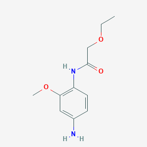 molecular formula C11H16N2O3 B1318015 N-(4-Amino-2-methoxyphenyl)-2-ethoxyacetamide CAS No. 953734-52-6
