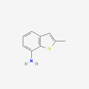 molecular formula C9H9NS B13180184 2-Methyl-1-benzothiophen-7-amine 