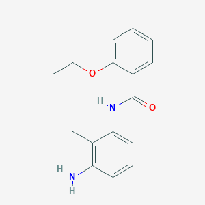 molecular formula C16H18N2O2 B1318019 N-(3-Amino-2-methylphenyl)-2-ethoxybenzamide CAS No. 953736-08-8