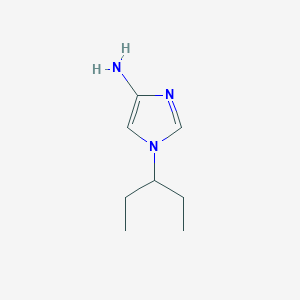 molecular formula C8H15N3 B13180199 1-(1-ethylpropyl)-1H-Imidazol-4-amine 