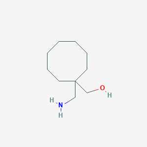 molecular formula C10H21NO B13180214 [1-(Aminomethyl)cyclooctyl]methanol 