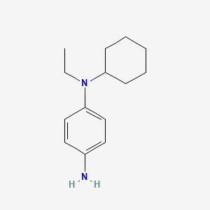molecular formula C14H22N2 B1318023 N-1-Cyclohexyl-N-1-ethyl-1,4-benzenediamine CAS No. 105298-83-7