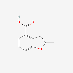 molecular formula C10H10O3 B13180264 2-Methyl-2,3-dihydro-1-benzofuran-4-carboxylic acid 