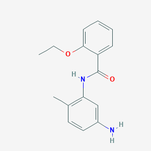 molecular formula C16H18N2O2 B1318028 N-(5-Amino-2-methylphenyl)-2-ethoxybenzamide CAS No. 954274-51-2