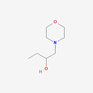molecular formula C8H17NO2 B13180310 1-(Morpholin-4-yl)butan-2-ol 