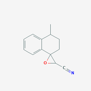 molecular formula C13H13NO B13180329 4-Methyl-3,4-dihydro-2H-spiro[naphthalene-1,2'-oxirane]-3'-carbonitrile 