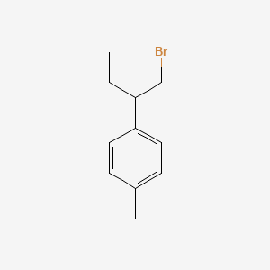 molecular formula C11H15Br B13180336 1-(1-Bromobutan-2-yl)-4-methylbenzene 