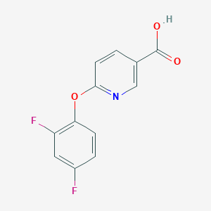 molecular formula C12H7F2NO3 B1318037 6-(2,4-Difluorophenoxy)nicotinic acid CAS No. 862088-72-0