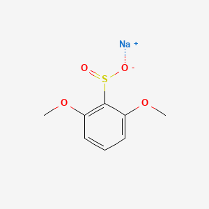 molecular formula C8H9NaO4S B13180373 Sodium 2,6-dimethoxybenzene-1-sulfinate 