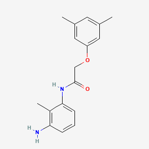 molecular formula C17H20N2O2 B1318038 N-(3-Amino-2-methylphenyl)-2-(3,5-dimethylphenoxy)acetamide CAS No. 954272-64-1