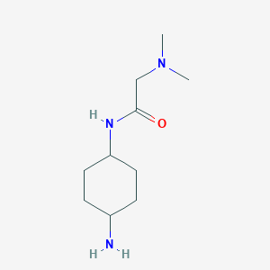 molecular formula C10H21N3O B13180430 N-(4-aminocyclohexyl)-2-(dimethylamino)acetamide 