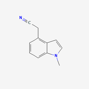 molecular formula C11H10N2 B13180448 1-Methyl-1H-indole-4-acetonitrile 