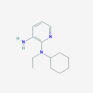 molecular formula C13H21N3 B1318047 N2-Cyclohexyl-N2-ethyl-2,3-pyridinediamine CAS No. 954264-29-0