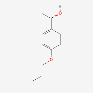 molecular formula C11H16O2 B13180535 (1S)-1-(4-propoxyphenyl)ethanol 