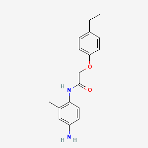 molecular formula C17H20N2O2 B1318054 N-(4-Amino-2-methylphenyl)-2-(4-ethylphenoxy)-acetamide CAS No. 954256-46-3